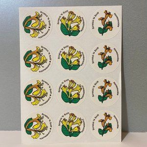 Vintage CTP Scratch ‘N Sniff Honeysuckle Stickers